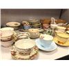 Image 2 : Group of assorted tea cups / plates - includes tea cups & plates / silversmith butter