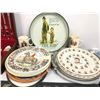 Image 2 : Group of estate silverplate cutlery set & decorative plates - John F Kennedy plate / Charles Chaplin