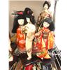 Image 2 : Group of 12 Japanese oriental dolls in kimono outfit