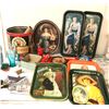 Image 1 : Group of vintage estate coca cola trays / mini coke bottles / toy truck etc