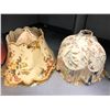 Image 2 : Group of approx 14 vintage estate decorative lampshades