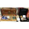 Image 2 : 2 shelves full of assorted vintage estate jewelry - includes gold coloured wrist watch / star