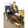 Image 2 : Group of assorted vintage estate items - includes baby doll carriage strollers w/ dolls / baby doll