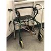 Image 2 : Group of 6 vintage estate items - includes adjustable lightweight folding walker w/ wheels / walker