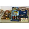 Image 1 : Large group of assorted vintage estate miniature toys & toy cars in matchbox - includes British red 