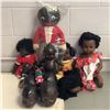 Image 1 : Group of assorted vintage estate black dolls - includes Golliwog / black baby dolls / doll heads etc