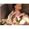 Image 2 : Large lot full of assorted vintage estate dolls / doll parts & clothes / stuffed animal dogs etc