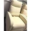 Image 3 : Set of 2 beige First Class Airplane Armchairs - approx 25 1/2" L x 30" W x 40"