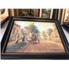 Image 2 : 12 vintage estate framed portraits - includes 3 J Ivan Linton frames (approx 5 1/2" x 16") / Buffalo