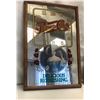 Image 2 : 2 vintage estate framed portraits - includes Pepsi cola mirrored clock (approx 13" x 19 1/2") & harl