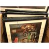 Image 2 : 12 vintage estate framed portraits of dogs playing poker (approx 17" x 13")