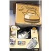 Image 3 : Shelf lot of vintage estate items - includes Creative electric kettle - model B-1 / Shark turbo hand