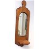Image 2 : 2 vintage estate wall mirrors - (approx 24" x 11 1/2") one with shelf (approx 11" x 32")