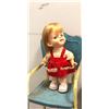 Image 3 : 4 Vintage estate baby dolls w/ bench, chair & cradle