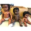 Image 3 : Box full of vintage estate African American baby dolls & Willie Talk ventriloquist dummy