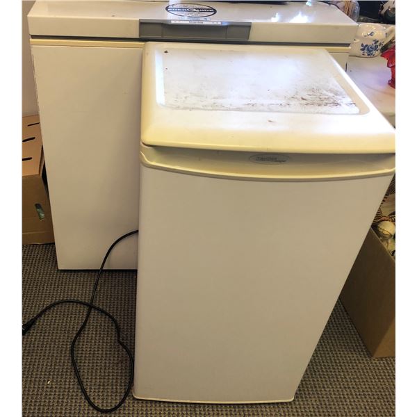 Danby white refrigerator - model DCR34 & Danby white freezer - model D719W