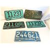 Image 1 : Group of 8 British Columbia 1950-60's license plates