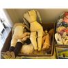 Image 2 : 2 boxes full of assorted vintage estate dolls & accessories - includes doll body parts / clothes etc