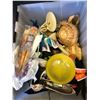 Image 2 : 2 bins full of assorted vintage estate misc items - includes Muppets plush dolls / sailboat lamp / B