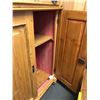 Image 2 : Vintage estate pine 2-door cupboard w/ storage drawers - approx 40" x 21 1/2" x 57"