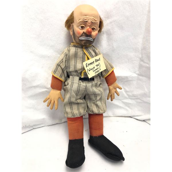 Vintage estate 21" Emmett Kelly 1950s (Willie The Clown) figure doll