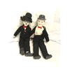 Image 1 : Vintage estate Charlie Chaplin porcelain doll & Stan Laurel porcelain doll