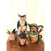 Image 2 : Group of 6 vintage estate character jugs - includes The Sleuth Royal Doulton 1972 / Sairey Gamp Roya