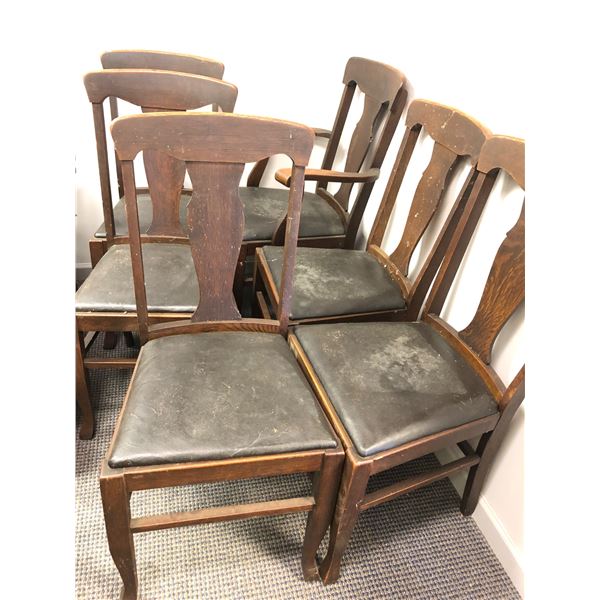 Group of 6 vintage estate chairs