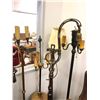 Image 2 : Group of approx 7 vintage estate floor lamps / candle lamp