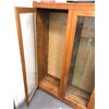 Image 2 : Vintage display oak wooden cabinet - 41 1/2" W x 14" L x 5ft H