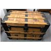 Image 1 : Wooden chest box - approx 3ft W x 22" L x 2ft H