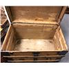 Image 2 : Wooden chest box - approx 3ft W x 22" L x 2ft H