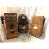 Image 1 : Group of 3 vintage estate items - includes wall hand crank telephone / Sam Gooch bakelite monophone 