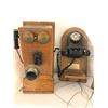 Image 2 : Group of 3 vintage estate items - includes wall hand crank telephone / Sam Gooch bakelite monophone 