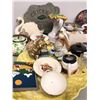 Image 2 : Group of assorted vintage estate decorative items - includes cups / plates / tea pots / figurines et