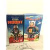 Image 2 : Group of 2 vintage estate toys - includes mechanical planet robot (in box) & Astro scout wind-up rob