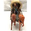 Image 3 : Vintage estate Wagon master tin wagon horse drawn carriage w/ rider toy