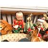 Image 3 : Group of assorted vintage estate figurines - includes pixie elf figurines / victorian lady figurine 