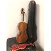 Image 2 : Group of 4 vintage estate instruments - includes miniature violin / mini piano etc