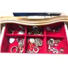 Image 2 : Group of assorted vintage estate jewelry - includes necklaces / earrings / jewelry boxes etc