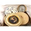 Image 2 : Group of assorted vintage estate items - includes Quartz gold plated finished clock / Caravelle plat