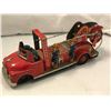 Image 2 : Group of 2 vintage collectible tin toys - includes Rare Japanese Tin Lithograph F.D. Fire Engine