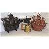 Image 1 : Group of 3 collectible vintage estate items - includes Butler Canada blow torch brass metal / Cast i