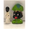 Image 1 : 1950's Rare Choir Boy Statue (Made in Japan) & Antique Black American wall decor