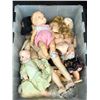 Image 2 : Group of assorted vintage estate dolls & misc items