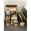 Image 2 : Large group of assorted vintage estate print / mirrors / empty frames etc - approx 45 pcs