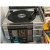 Image 2 : Lloyd's AM/FM 2 band tuner stereo player system w/ approx 100 records