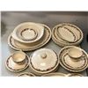 Image 2 : Set of assorted estate decorative J&G Meakin tableware - includes serving tray / saucers / tea cups 