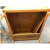 Image 2 : Vintage estate wooden display cabinet w/ glass top - approx 37" W x 12 1/2" L x 45" H