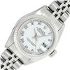 Image 1 : Rolex Ladies SS White Roman Datejust Wristwatch 26MM With Rolex Box